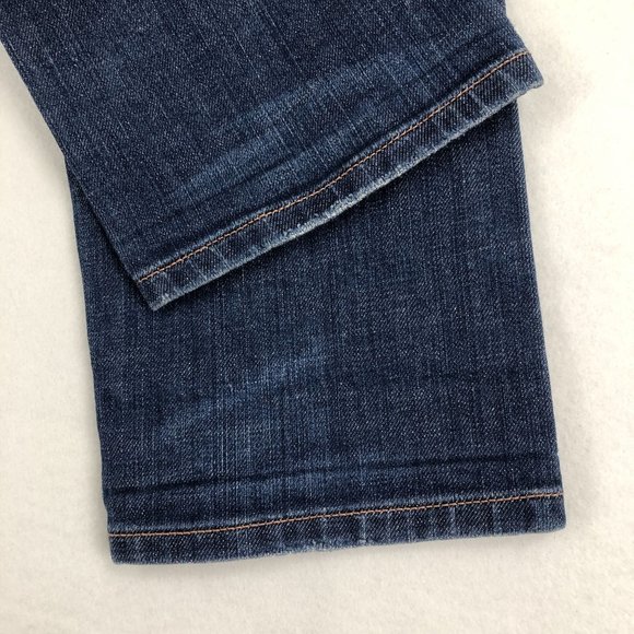 Martin + Osa Women's Size 27 Medium Wash Blue Button Fly Straight Leg Jeans - Picture 3 of 13